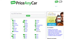 Desktop Screenshot of priceanycar.com